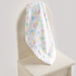 baby bears baby security blanket hanging over char
